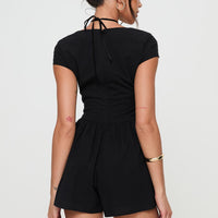 Marcelle Romper Black
