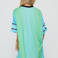 Turbo Champion Moto Jersey Top Blue / Green