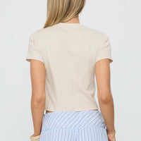 Veggie Patch Graphic Top Grey