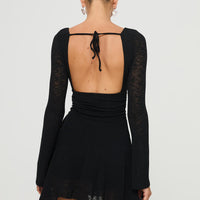 Nautia Long Sleeve Romper Black