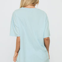 California Sugar Oversized Graphic Tee Blue
