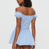Count My Blessings Playsuit Blue Check