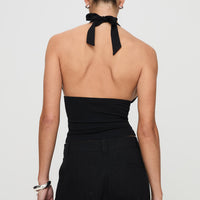 Whimsy Halter Top Black