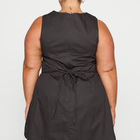 Yumiko Romper Slate Grey Curve