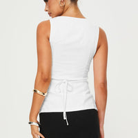 Spirito Vest Top White
