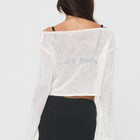 Cafe Pari Sweater White