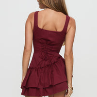 Shantelle Romper Burgundy