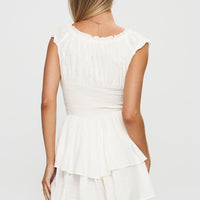 The Love Galore Romper White Lower Impact