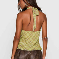 Amalthea Top Green Check