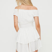 The Love Galore Romper White Tall
