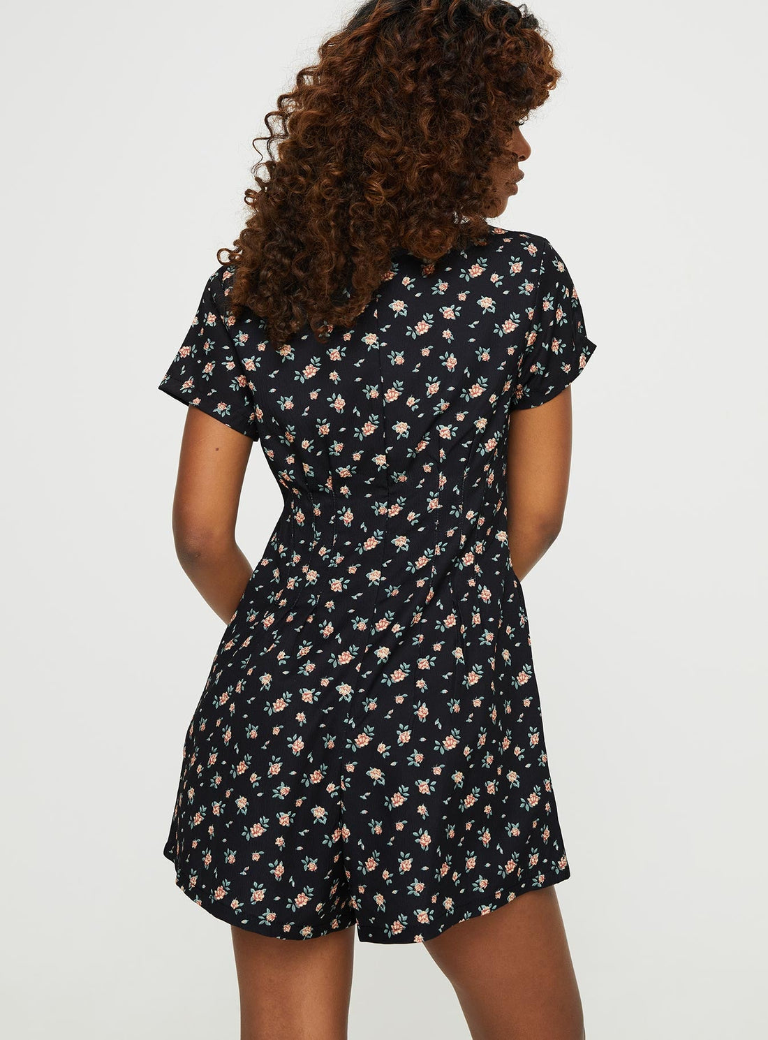 Kezai Romper Black Floral