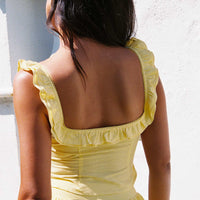 Isadoria Frill Top Yellow