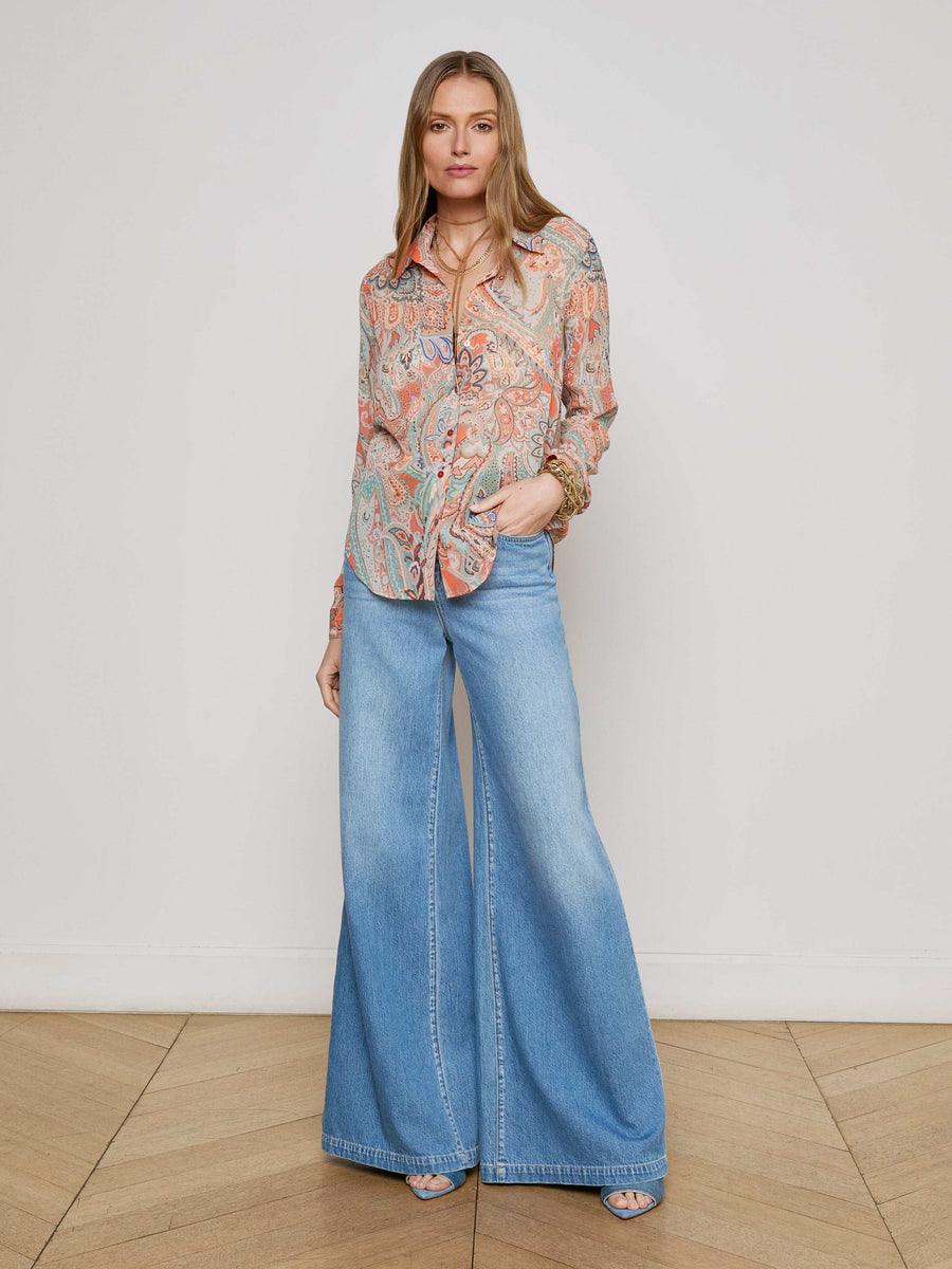 Laurent Paisley Blouse
