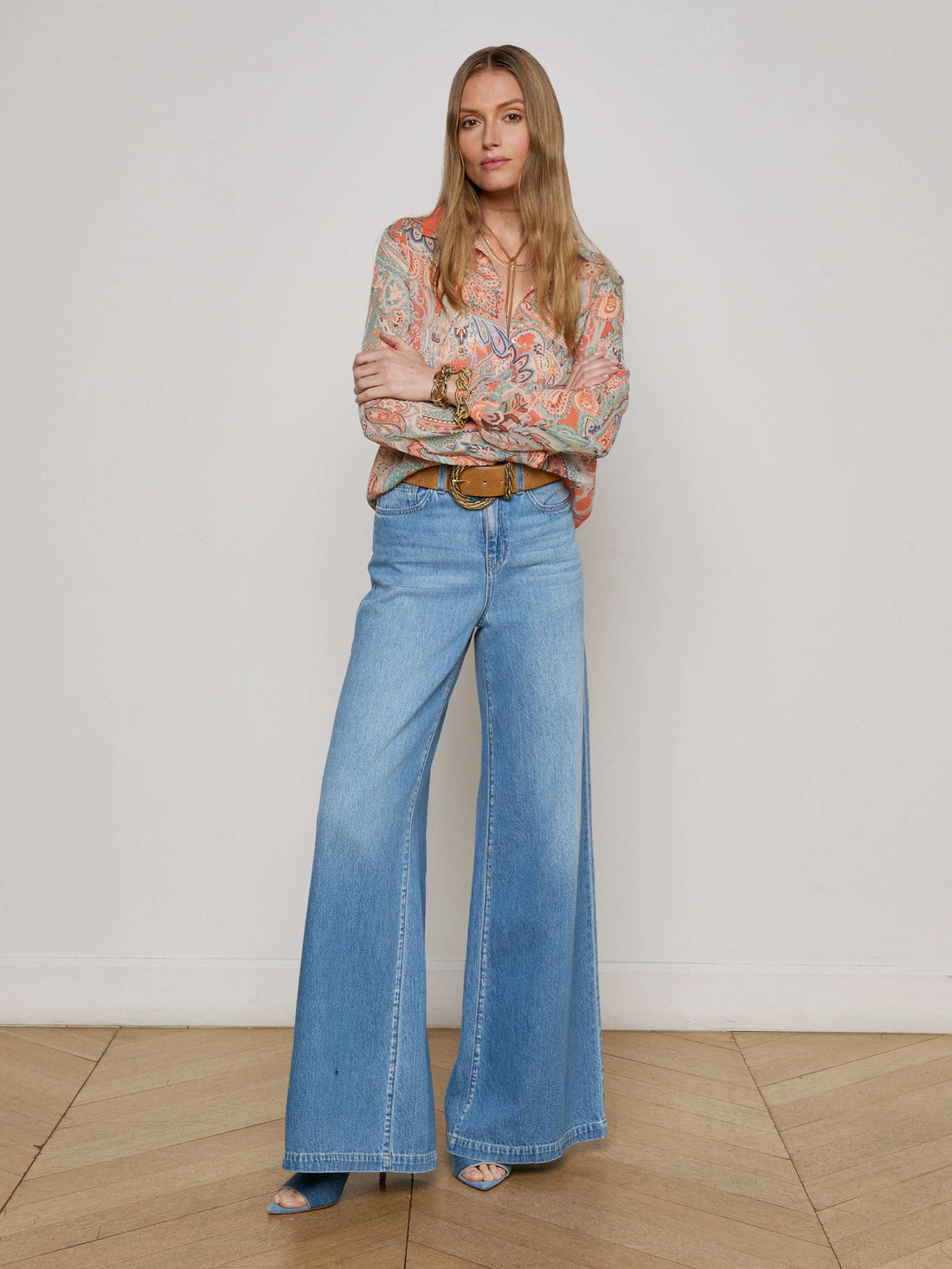 Laurent Paisley Blouse