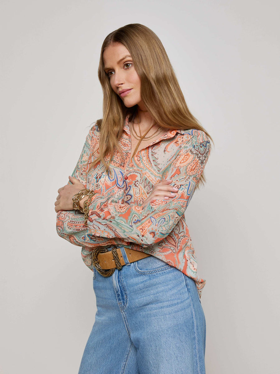 Laurent Paisley Blouse