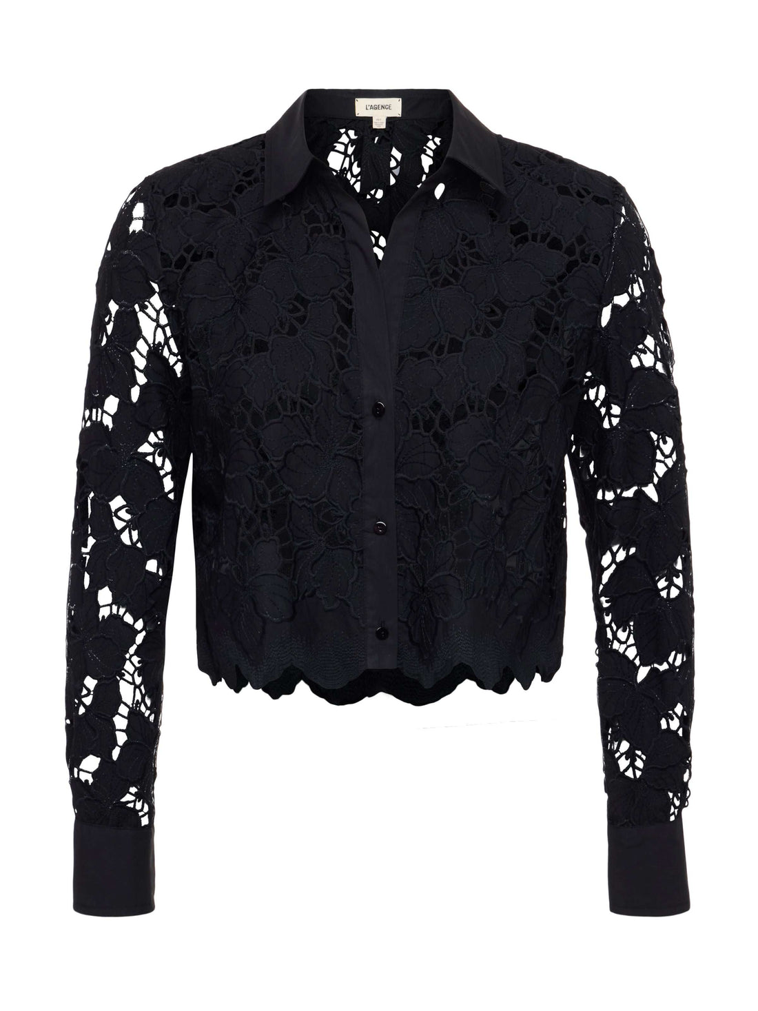 Seychelle Cropped Eyelet Blouse