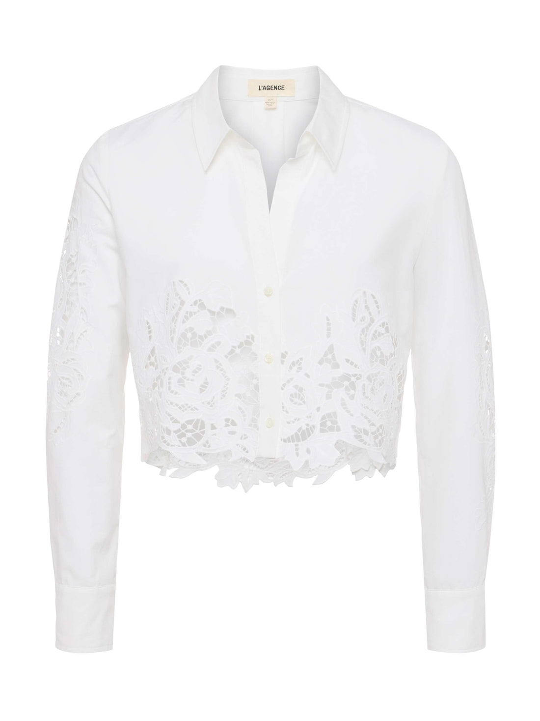 Seychelle Cropped Eyelet Blouse