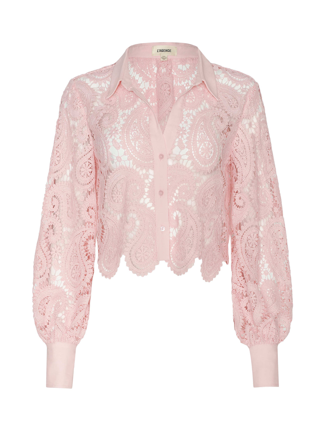 Odelia Cropped Lace Blouse