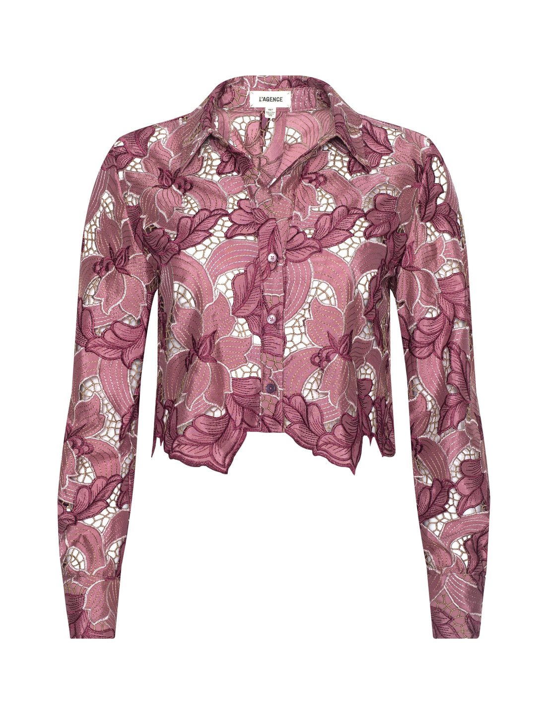 Akemi Cropped Eyelet Blouse