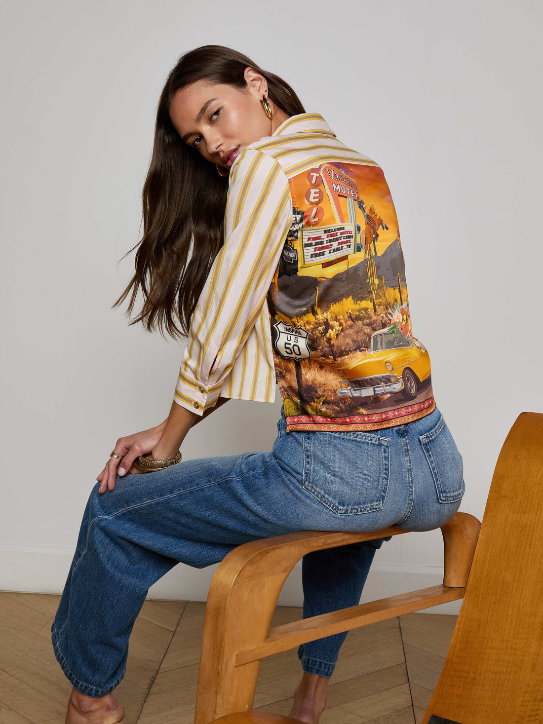 Fawn Desert Print Shirt