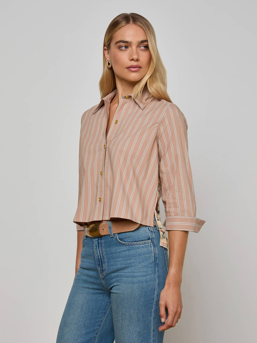 Fawn Western Card Print Shirt