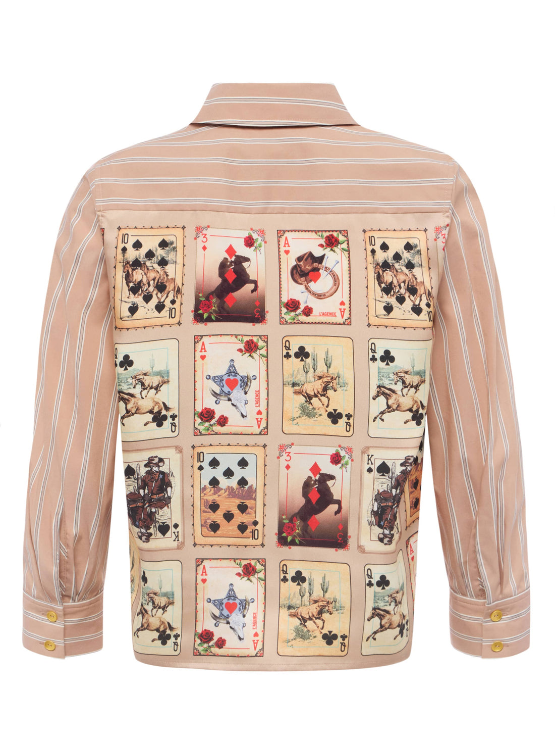 Fawn Western Card Print Shirt
