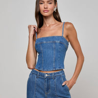 Arlin Denim Tank