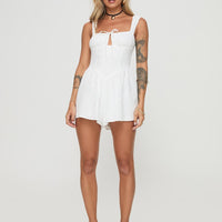 Two Sides Romper White