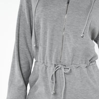 Jeanette Hooded Romper Grey