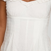 Want Your Love Playsuit White