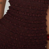 Ayver Strapless Playsuit Chocolate