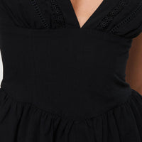 Marcelle Romper Black