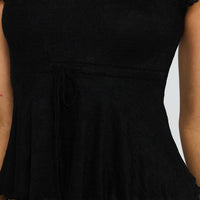 Auroraah Frill Top Black