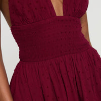 Bonfire Romper Burgundy