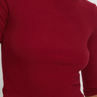 Elaia 3/4 Sleeve Top Red