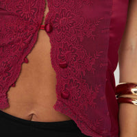 Juliana Top Dark Red