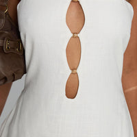 The Motions Bead Detail Playsuit White