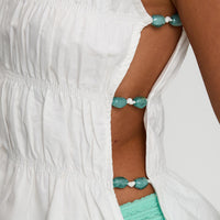 Read My Soul Bead Detail Top White