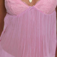 Zami Pleat Top Pink