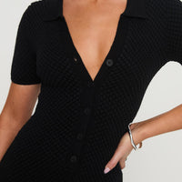 Syleem Knit Romper Black