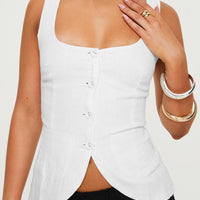 Spirito Vest Top White