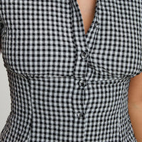 Covey Shirred Puff Sleeve Top Multi