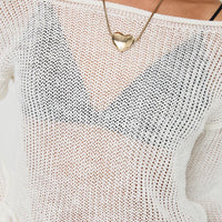 Cafe Pari Sweater White