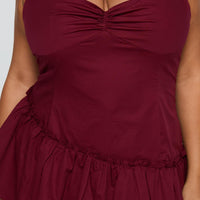 Shantelle Romper Burgundy Curve