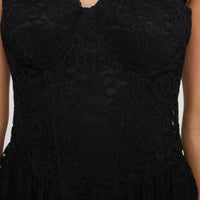 Tournus Skort Playsuit Black