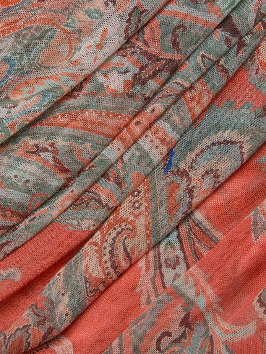 Rasha Mesh Paisley Tank