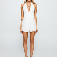 Got Me Started Romper White