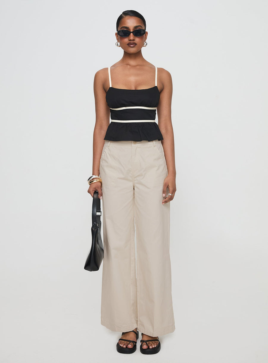 Daxon Top Black / Cream