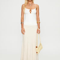 Bet You Wanna Bead Detail Top White