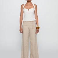 Isabetta Halter Top White